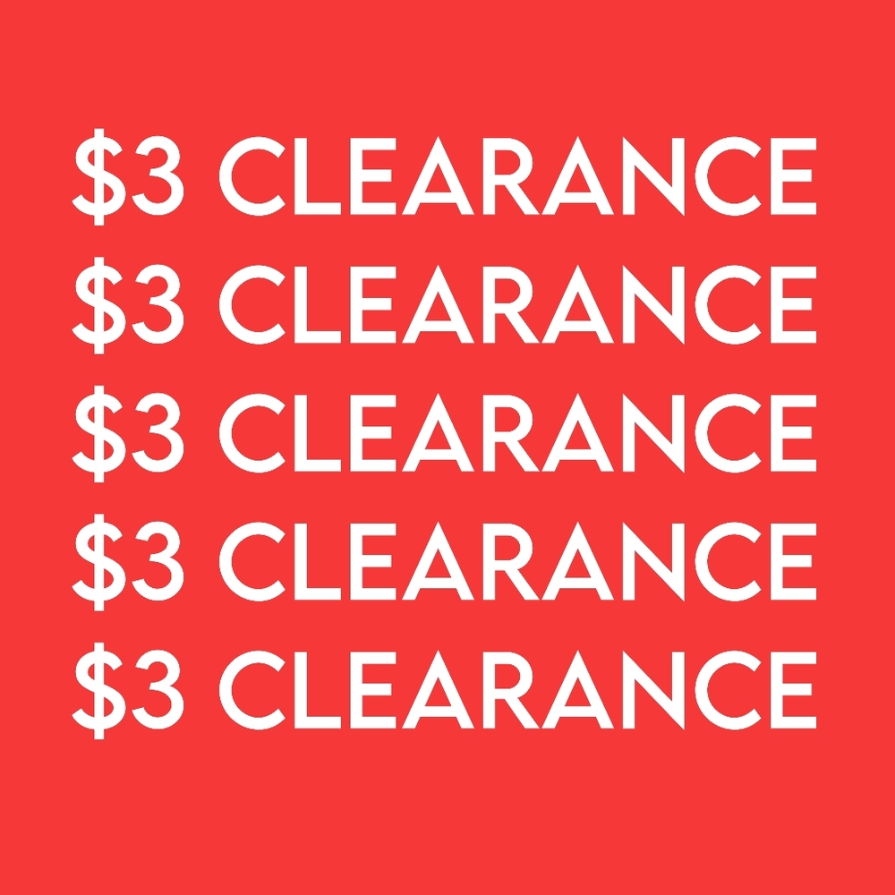 $3 Unlisted Items